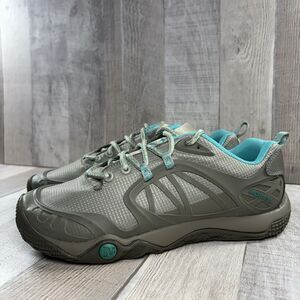 Merrell ProTerra Vim Women's 7.5 Hiking Shoes Outdoor Sneakers Aluminum Gray
